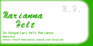 marianna helt business card
